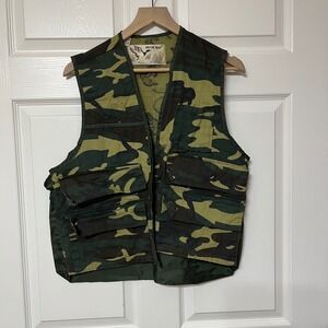 Duck Bay Camo Hunting Vest Utility Pockets‎ Men's Small